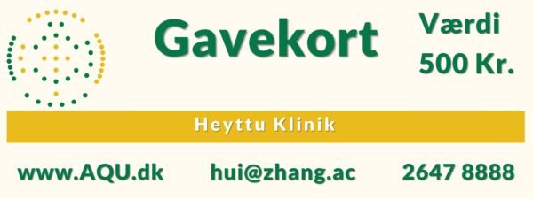 Akupunktur behandling gavakort